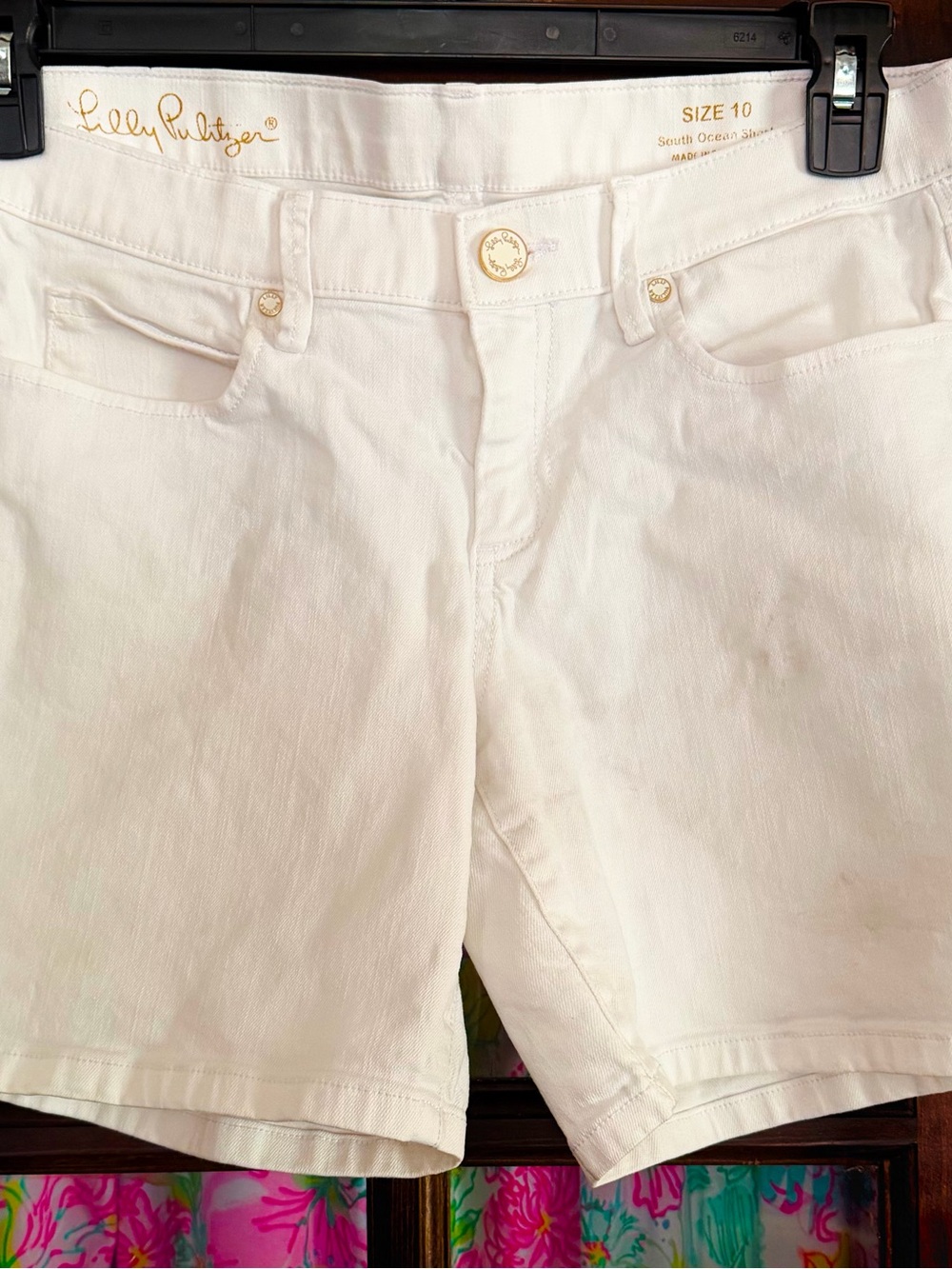 Lilly Pulitzer White south Ocean Women's Jean Shorts